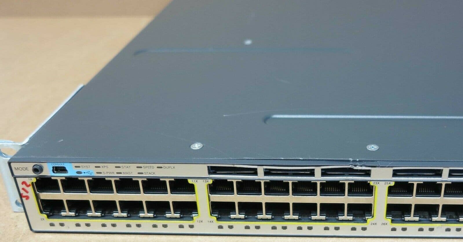 Cisco WS-C3750X-48T-S 48-Port 1GbE L3 Managed Stackable 1U Switch