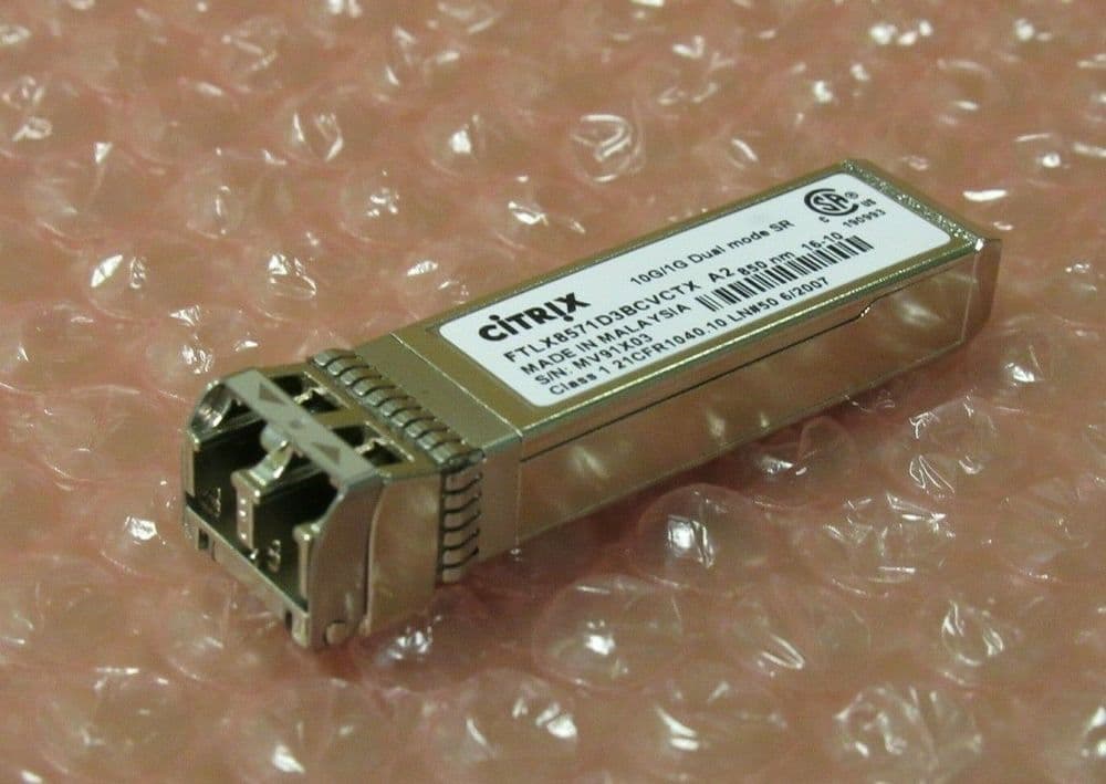 Citrix FTLX8571D3BCVCTX 10G/1G Dual mode SR 850nm Optical Transceiver