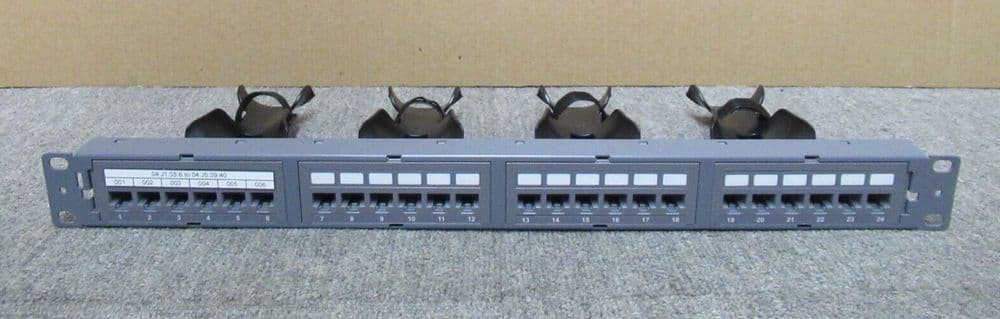 CommScope 811889 SYSTIMAX 360 24 Port Cat6 UTP Patch Panel Rear Cable ...
