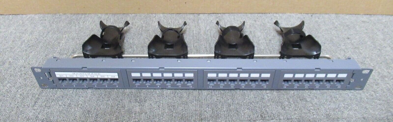 CommScope 811889 SYSTIMAX 360 24 Port Cat6 UTP Patch Panel Rear Cable ...