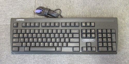 Compaq KB-9965 296433-B38 244000-B31 PS/2 Wired Black UK QWERTY Standard Keyboar