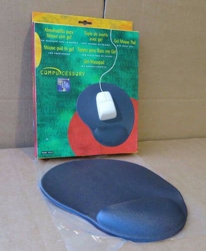 Compucessory Imac Mouse Mat Ergonomic Non-slip with Gel Wrist Rest Grey Ccs55151