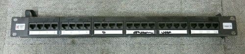 Connectix 009-001-009-09 19" CAT5e 1U 24 Port RJ45 Elite Patch Panel Black