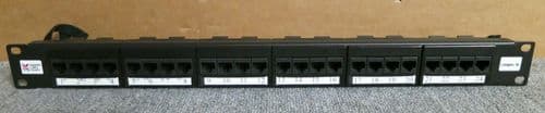 Connectix Category 5e 24 Port RJ45 1U 19" Patch Panel Black