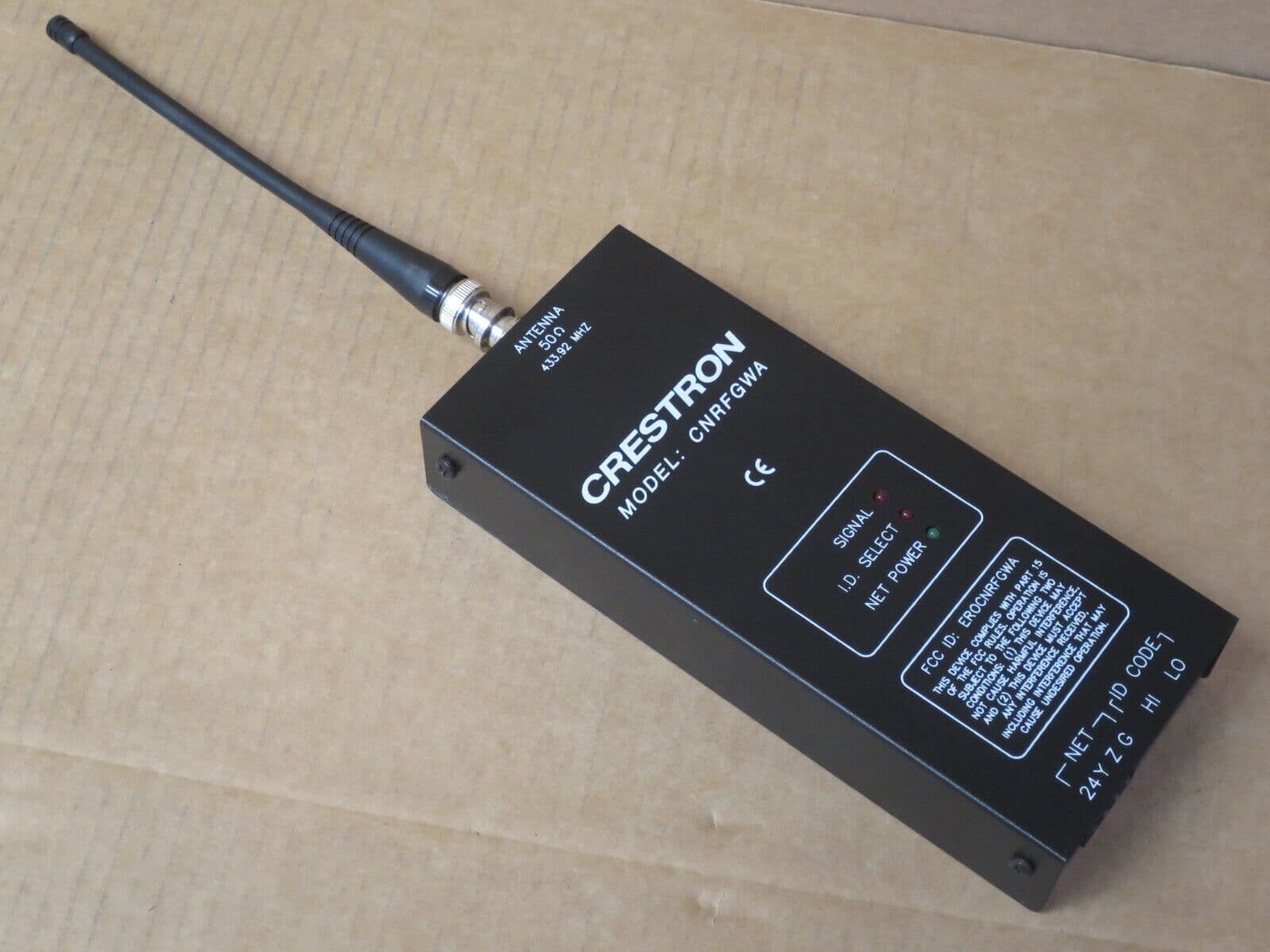 Crestron CNRFGWA 433MHz 1Way RF Gateway Receiver for ST1550C ST1700C