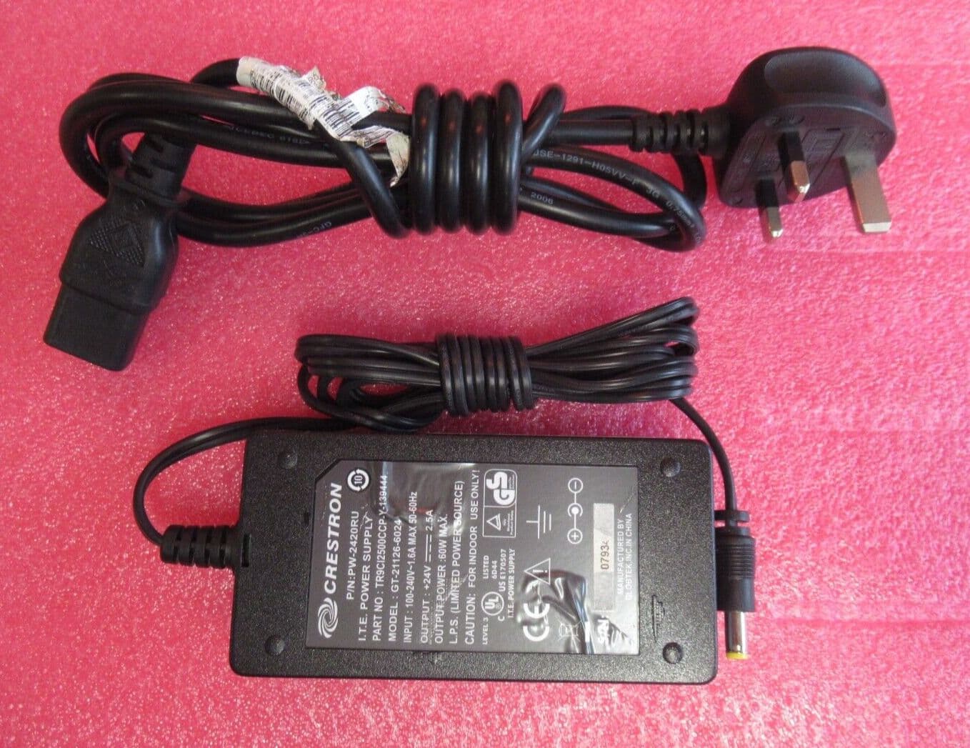 Crestron PW2420RU GT211266024 AC Power Adapter 60W 24V 2 5A
