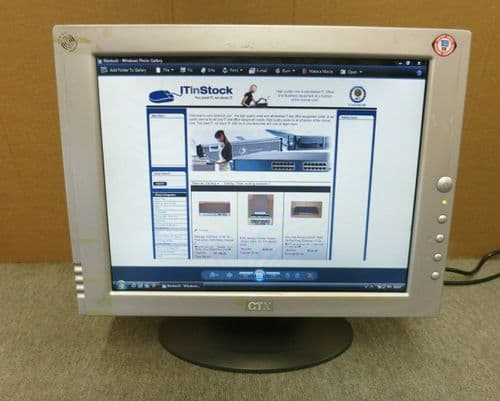 CTX PV520 15-Inch LCD TFT Flat Panel Gray And Silver Monitor VGA
