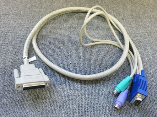 Cybex CIFCA-4 Avocent AutoView 4FT DS1800 PS/2 Keyboard & Mouse VGA KVM Cable