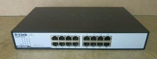 D-Link DGS-1016D 16-Port Unmanaged Desktop Gigabit Desktop Switch