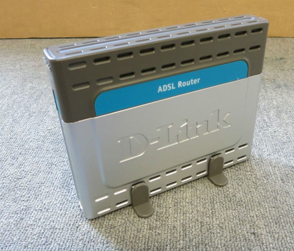 D-link DSL-504T/UK ADSL Router With Built In 4-Port Switch With Stand ...