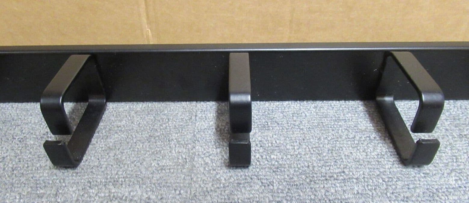 Data Rack Cable Tidy Bar 19" 1U Vertical Black 5 Ring Hoops