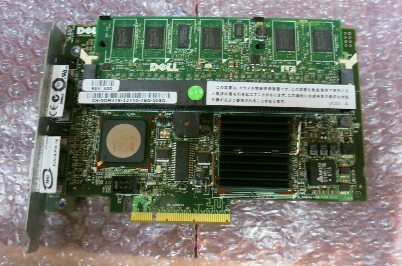 Dell 0DM479 PERC 5/E 256MB SAS PCIe RAID Controller Card & Battery 0X8483