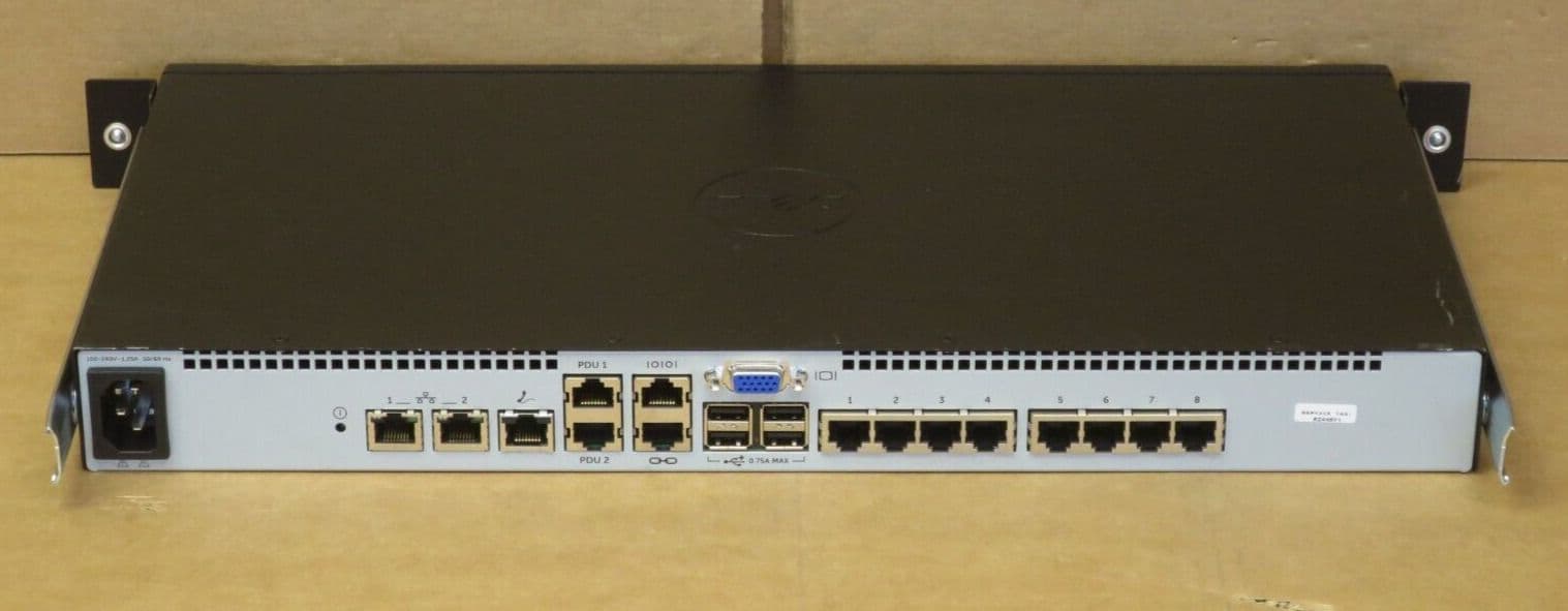 Dell 1082DS 8-Port KVM Over IP Remote Console Server Management Switch ...