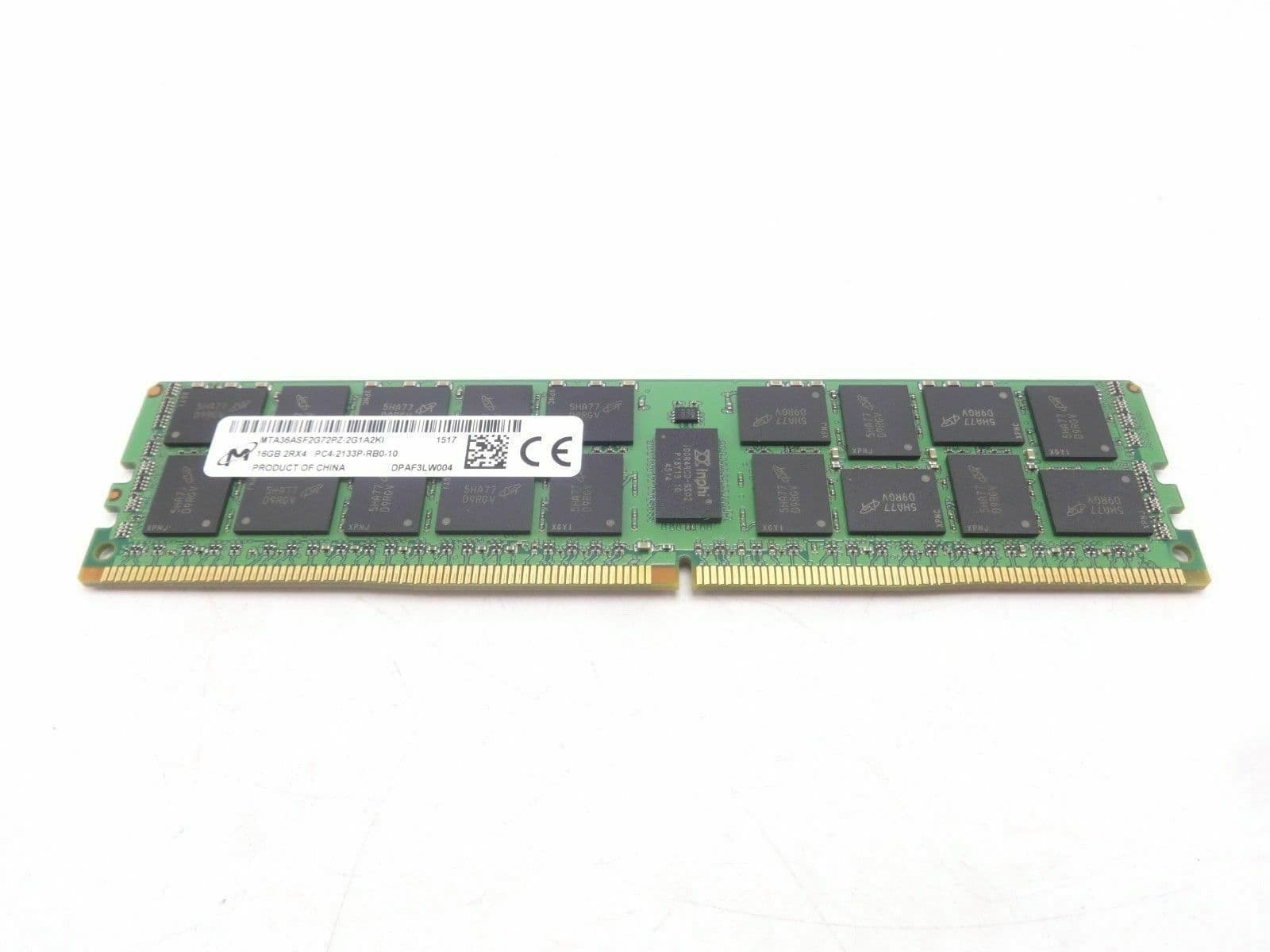 Dell 16GB 2Rx4 PC4-2133P DDR4 Server Memory 370-ABUG 1R8CR R630