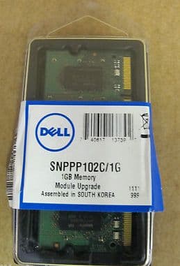 Dell 1GB Memory SNPPP102C/1G 800MHz DDR2 - SDRAM PC2-6400 Laptop SoDimm