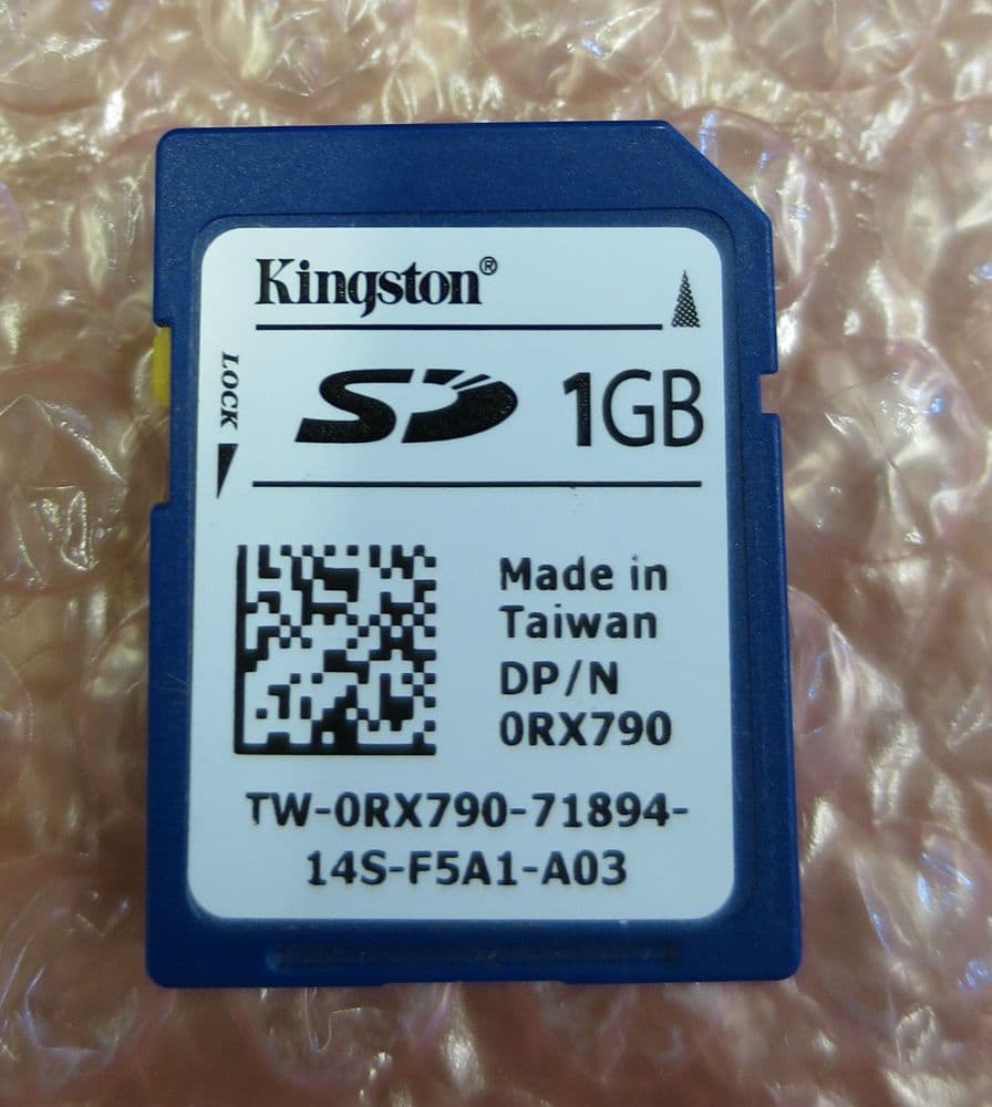 Dell 1GB Secure Digital Card SD Card RX790 0RX790