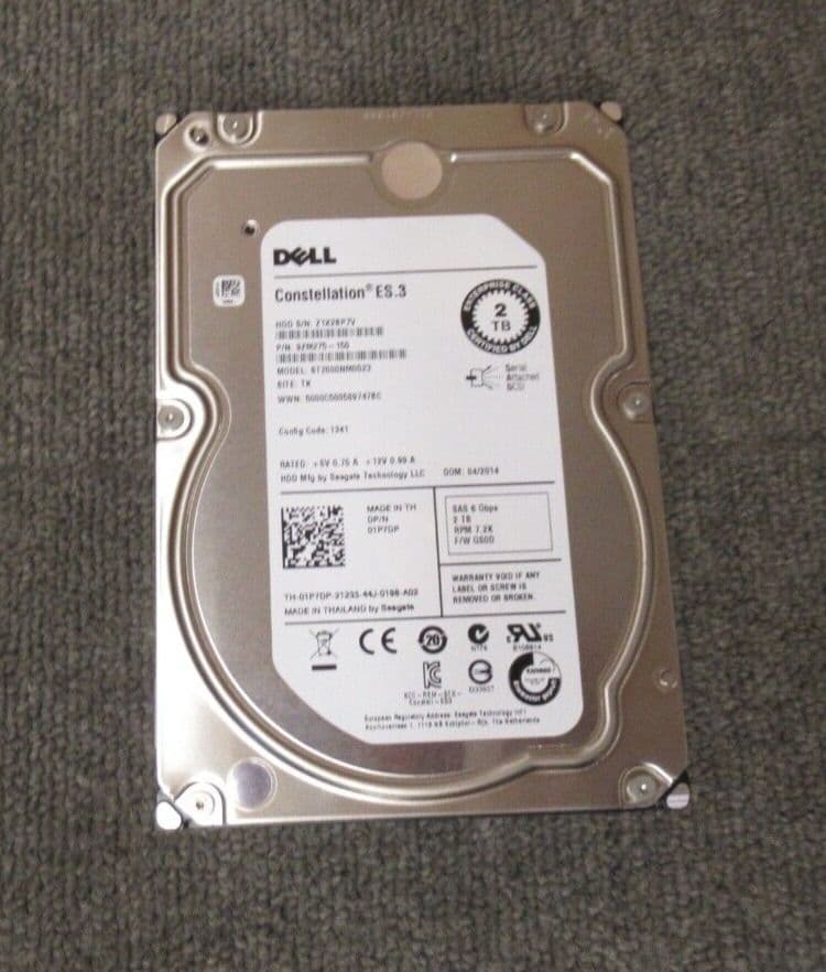 Dell 1P7DP ST2000NM0023 Constellation ES 3 2TB 7200RPM SAS 6Gbps 128MB ...