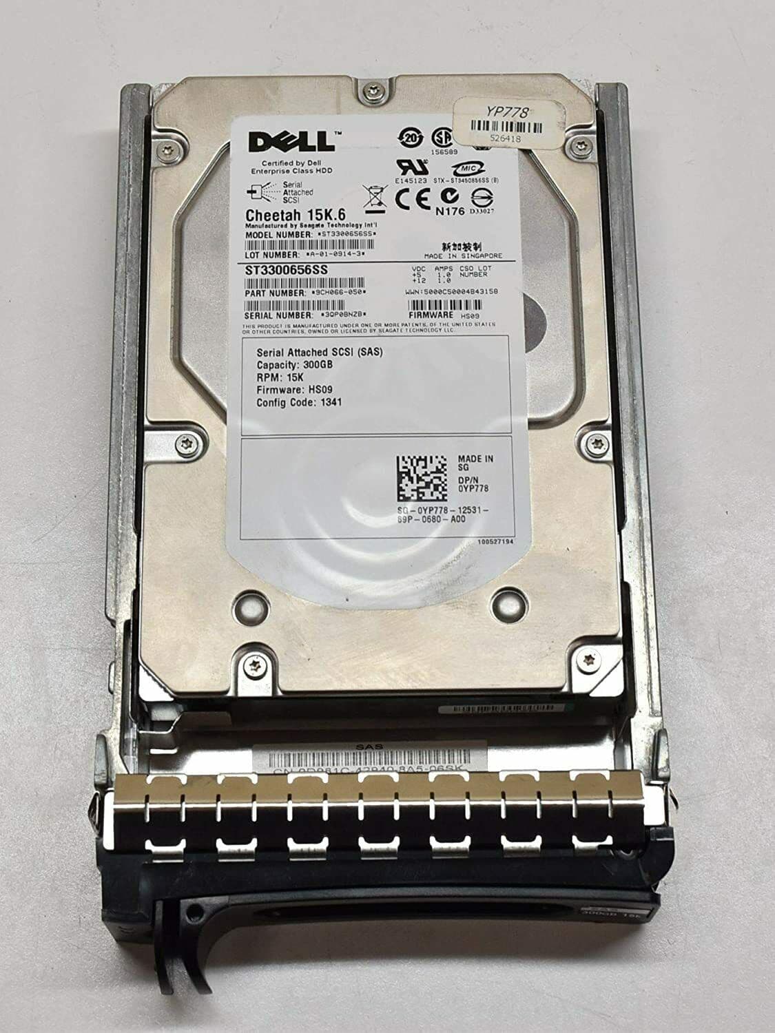 Dell 300GB 3 5" SAS 3GB 15K 16MB HDD Hard Drive in Caddy YP778 ST3300656SS