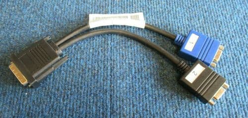 Dell 5E911 05E911 M1-DA Male To Dual VGA Female Y Splitter Cable