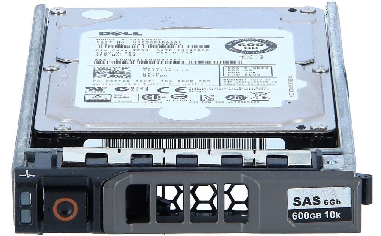 Disco Duro SAS Dell 600GB 10K RPM 12Gbps 2.5" - Para Servidores PowerEdge Como R630, R730, T630