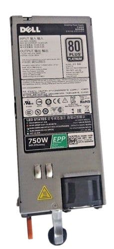 Dell 750W 80 Plus HS Power Supply PSU 0XW8W 00XW8W PowerEdge R530 R630 R730 T630 (1)