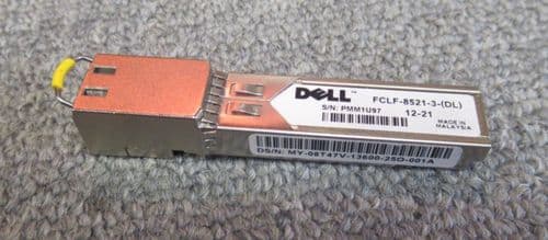 Dell 8T47V 08T47V FCLF-8521-3 1Gbps 1000Base-T Copper 100m RJ-45 SFP Transceiver