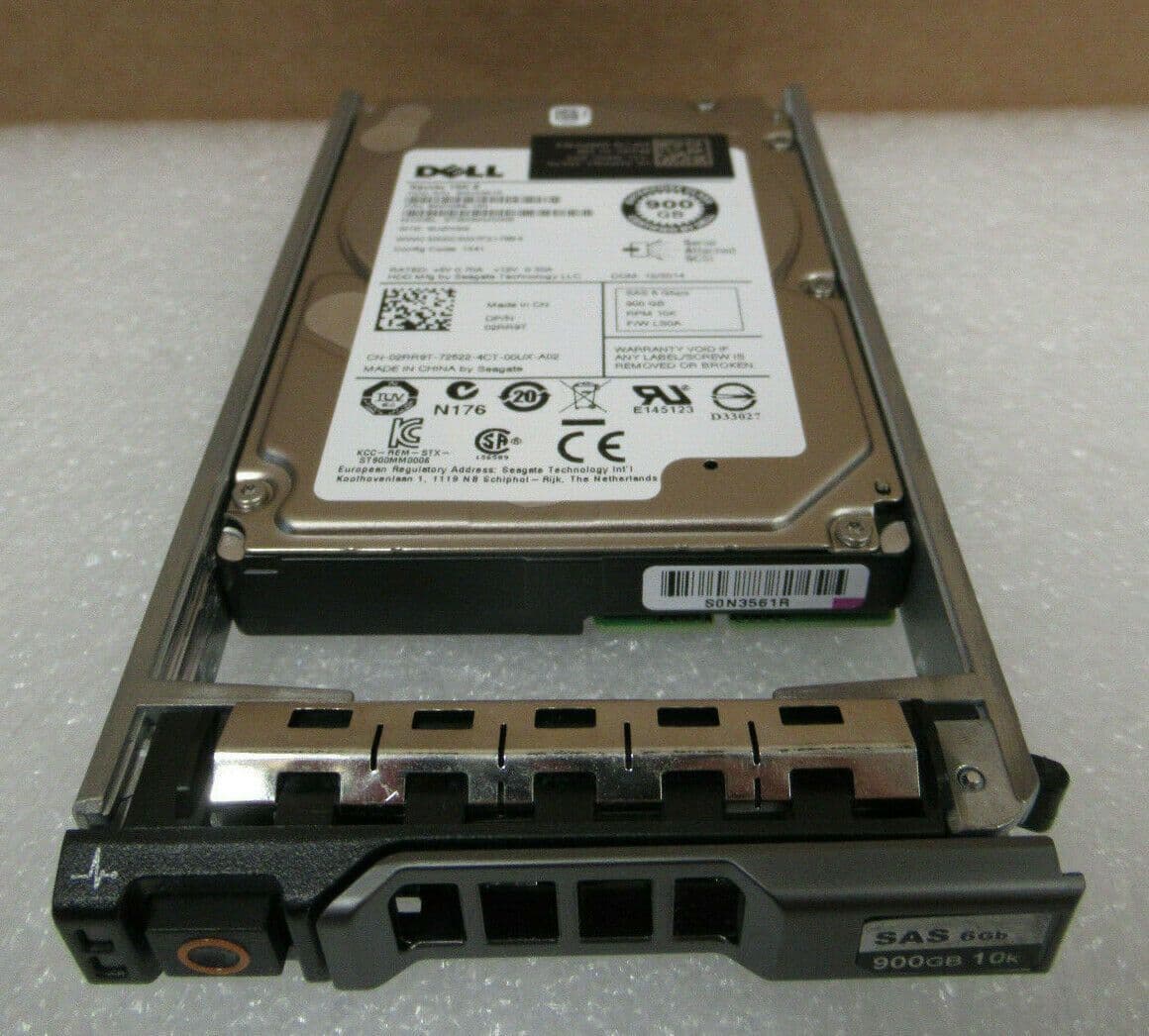 Dell 900GB 2 5" SAS 6GB/s 10K 64MB HDD PowerEdge Server Hard Drive 2RR9T
