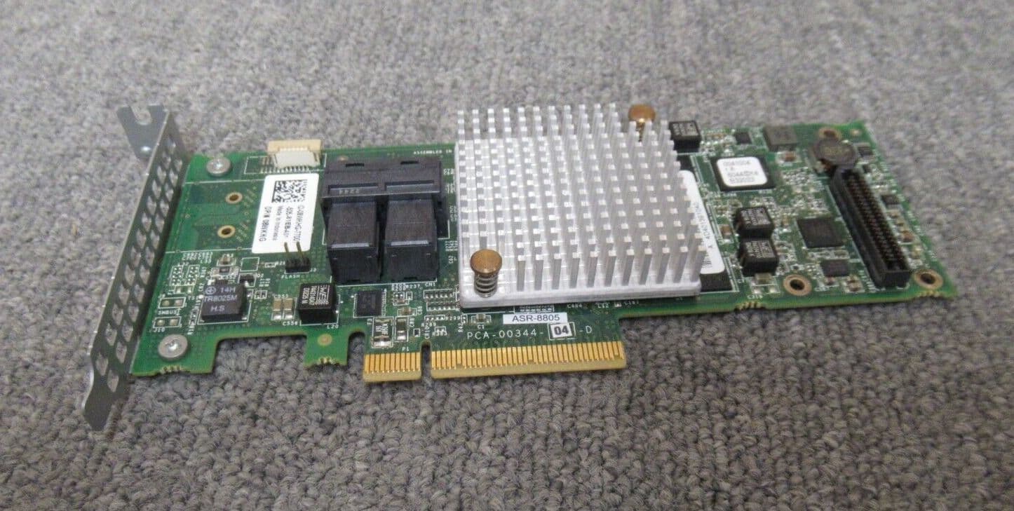Dell Adaptec 8WKHG 08WKHG ASR8805 12Gbps PCIe G3 RAID Controller Card