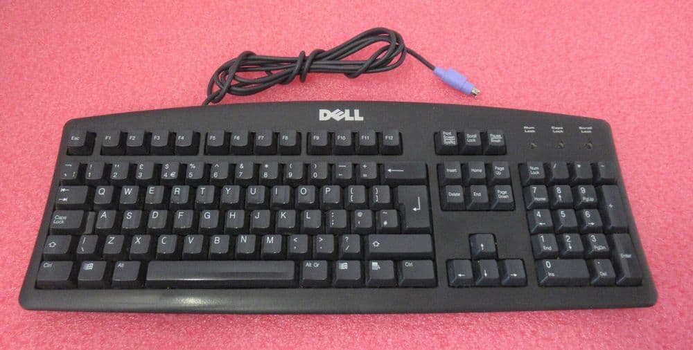 Dell AQ6-7D20 5N292 PS/2 Wired Black 104-key UK QWERTY Standard Keyboard (1)