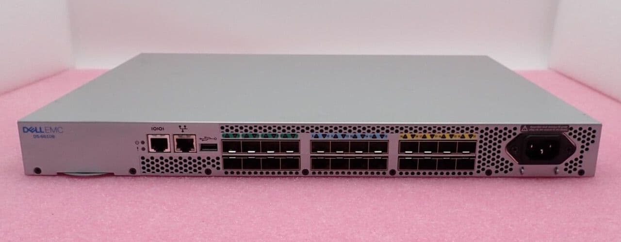 Dell Brocade G610 DS-6610B 24x 32Gb SFP 8-Active FC Switch EM-G610