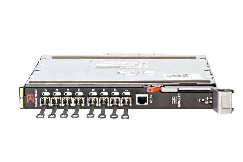 Dell Brocade M6505 24x SFP Active Ports 8x 16Gb SFP Enterprise Blade Switch