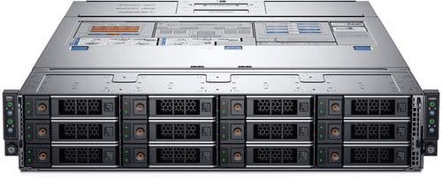 Dell C6400 12x 3.5" Bay Chassis + 4x C6420 4x 14-Core Gold 5120 128GB RAM Server