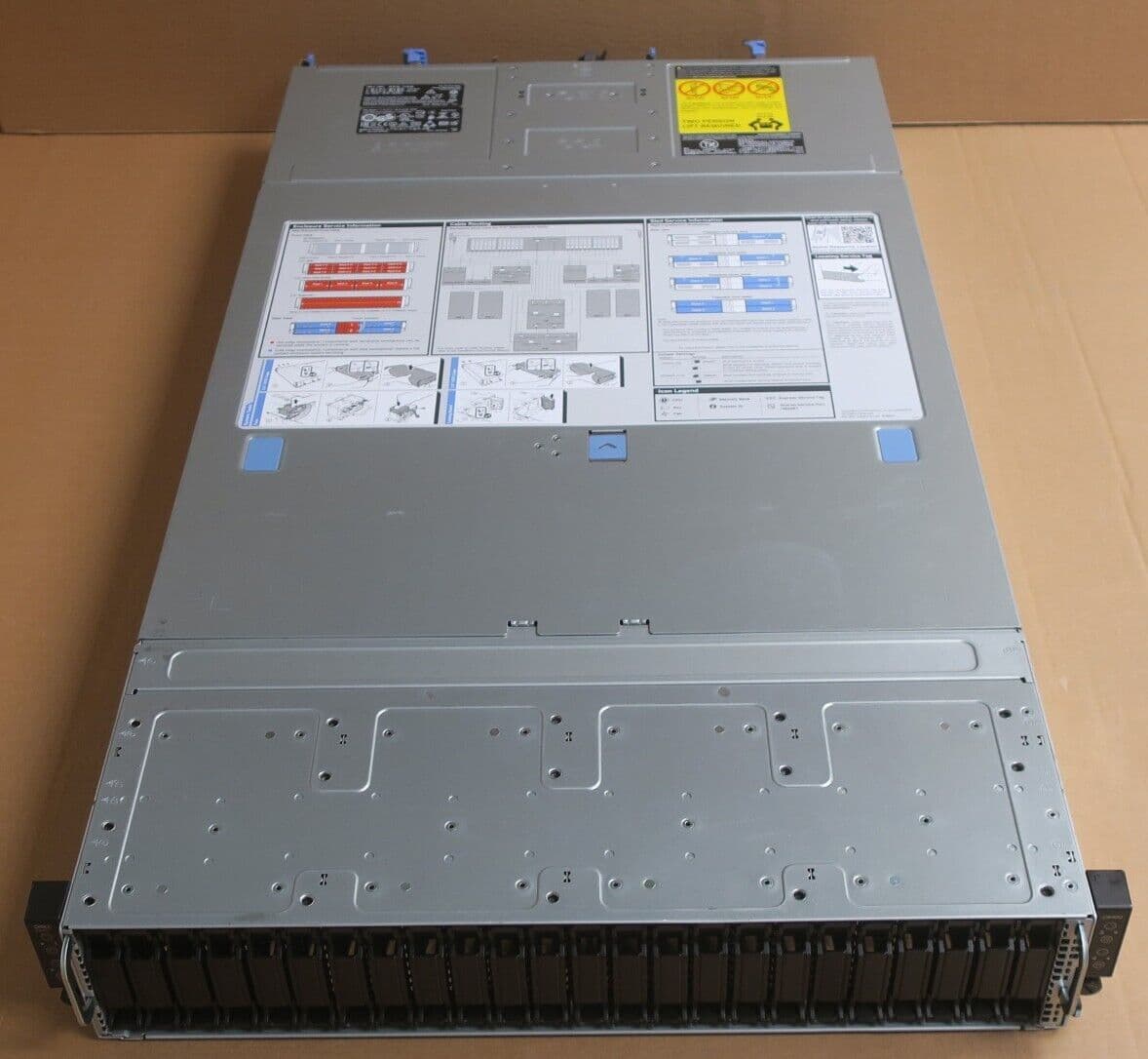 2c6624 Stack Stand Dell C6400 24-Bay 2U Chassis 4x C6525 Node Servers 8x 8C EPYC 7203 ...
