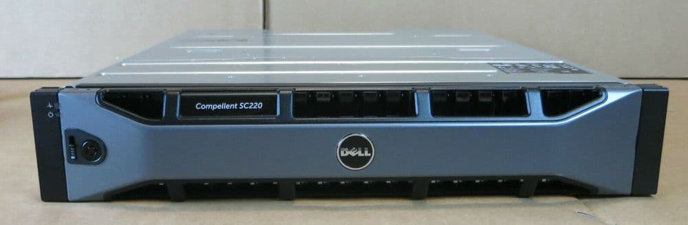 Dell Compellent SC220 24x 1 92TB 12G SAS SSD Expansion Shelf 2x SC2 Modules