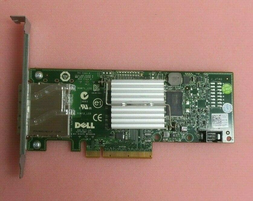 Dell Dual Port External 6Gb SAS Host Bus Adapter HBA H200E RAID