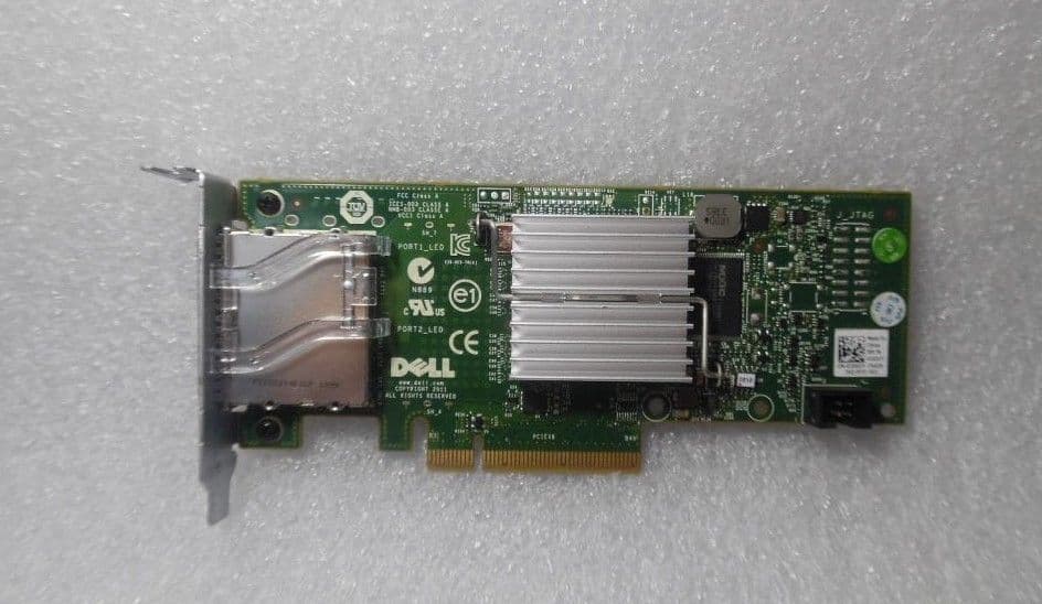 Dell Dual Port External 6Gb SAS Host Bus Adapter HBA H200E RAID