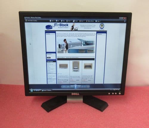 Dell E198FPB W024K 19" LCD TFT Black Computer Flat Panel Screen Monitor VGA