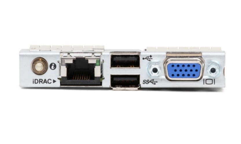 Dell R750 Rear View DELL EMC PowerEdge R750 IO Card IDrac RJ45 2 USB Ports 1 VGA Rear Board ...