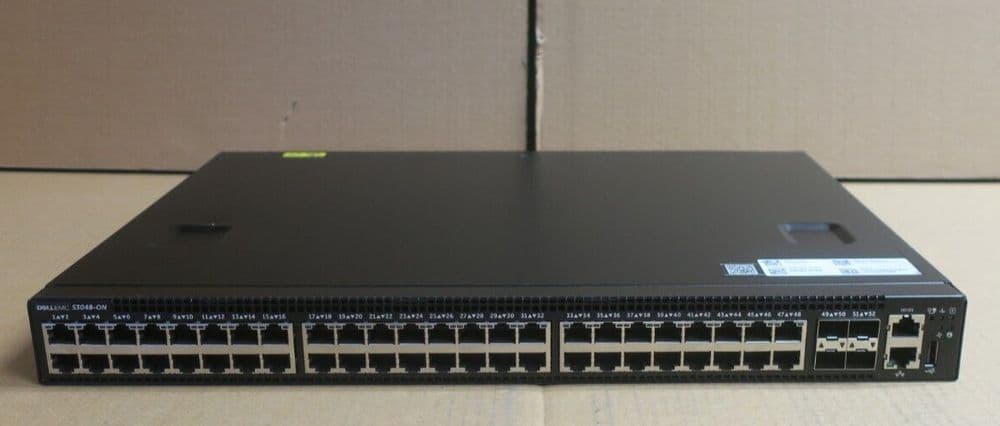 Dell EMC S3048-ON 48x 1GbE RJ45 + 4x 10GbE SFP+ Ports L2/3 1U Switch - J4T5K