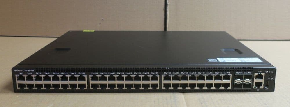 Dell EMC S3048-ON 48x 1GbE RJ45 + 4x 10GbE SFP+ Ports L2/3 Switch + 1x PSU 4RPVX