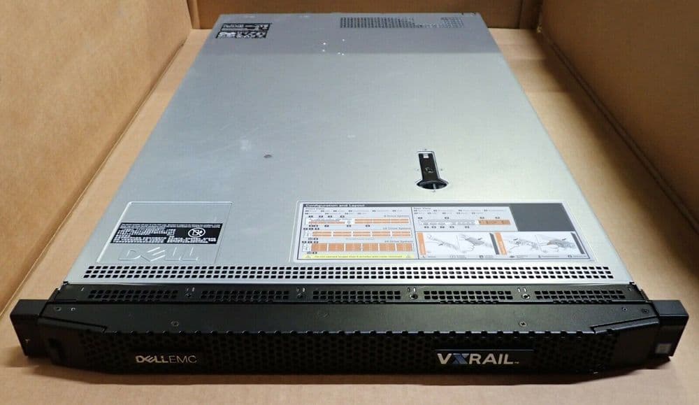 Dell EMC VXRAIL E460F 2x E52600v3/v4 CPU 24x DIMM 10x 2 5" Bay CTO 1U