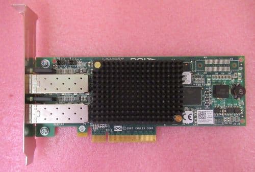 Dell Emulex LPE12002 PCI-e HBA Dual Port 8Gb Full Height Fibre HBA C856M 0C856M