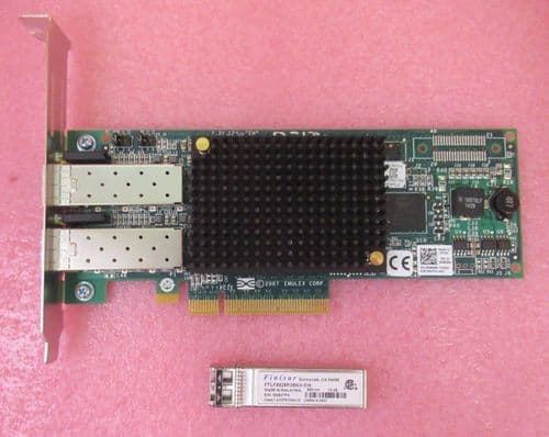 Dell Emulex LPE12002 PCI-e HBA Dual Port 8Gb Full Height Fibre HBA C856M +1x SFP