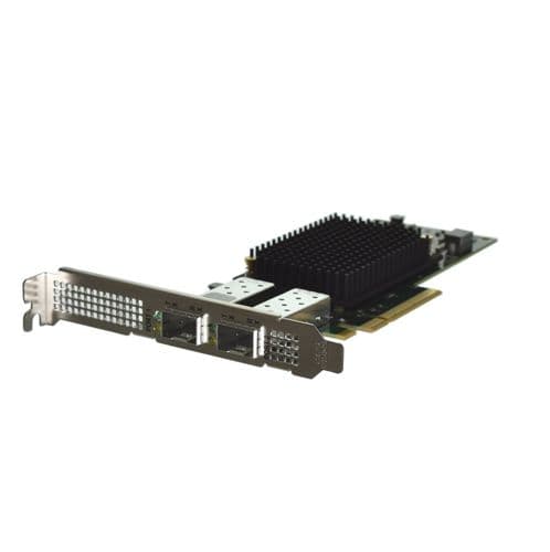 Dell Emulex LPe35002 Dual Port 32Gb FC SFP+ HBA FH CGT2C with 2 x SFP