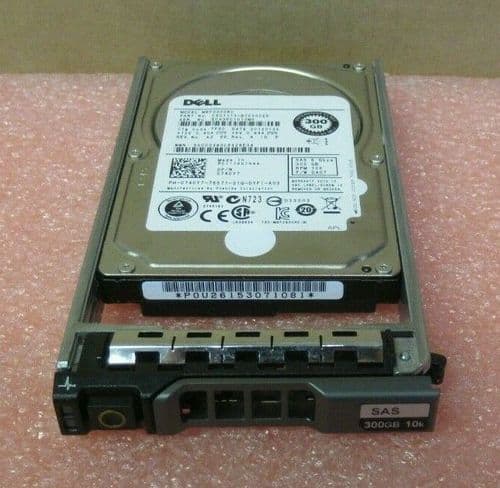 Dell Enterprise 300GB 2.5" SAS 6GB/s 10K 16MB HDD Hard Drive in Caddy 740Y7