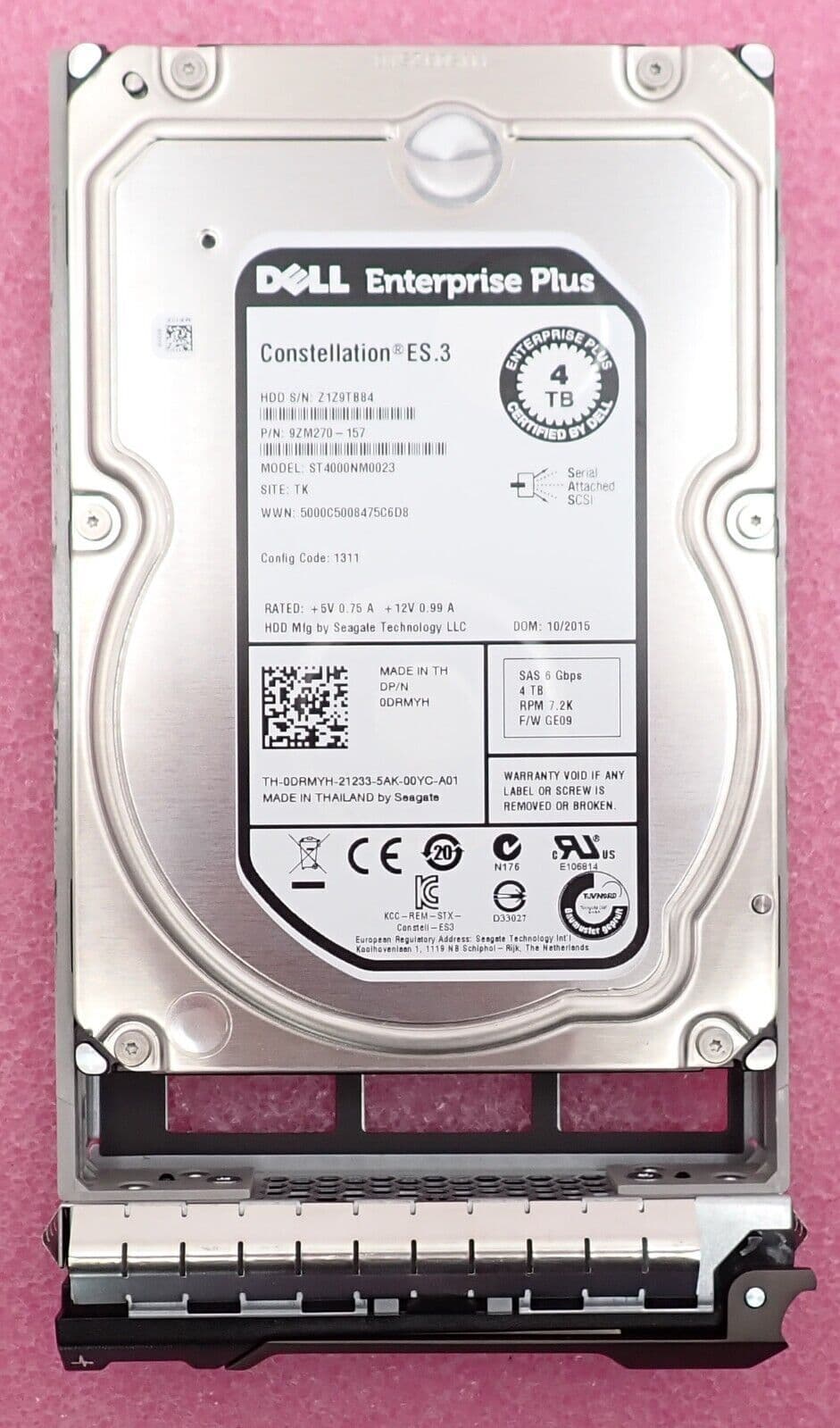Dell ST4000NM0023 4-TB 6G 7.2K 3.5 SAS w/F238F Dell St4000Nm0023 Dell 4TB 6G 7.2K 3.5 SAS - Refurb \u2014 ITAD Store