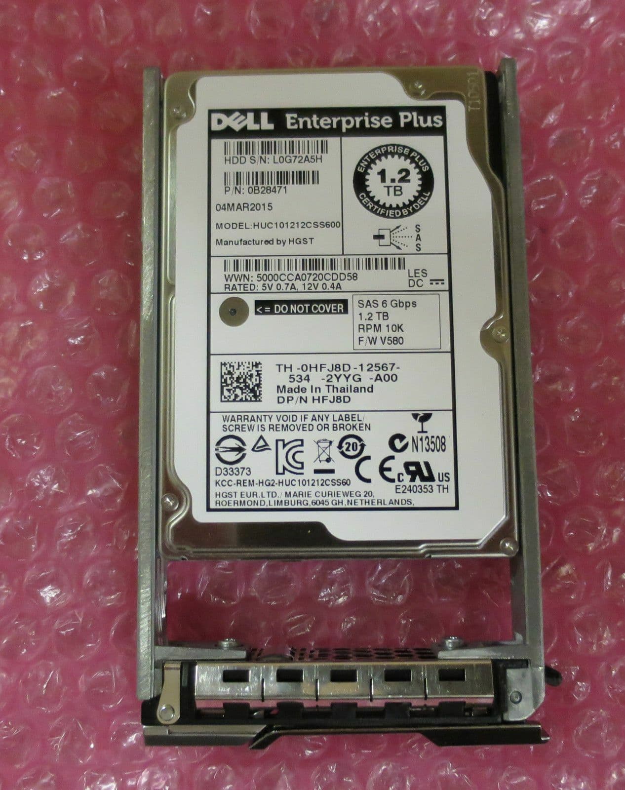 Dell EqualLogic 1 2TB 10k SAS 2 5" 6G Hard Drive HDD In PS6100 PS4100 ...