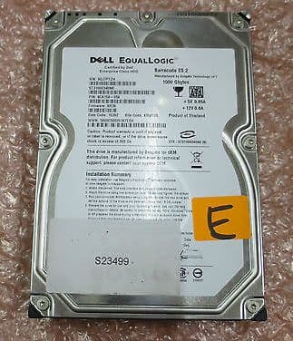 Dell EqualLogic 1TB 7.2K SATA ST31000340NS 9CA158-056 Firmware XR36 hot plug