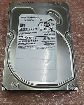 Dell EqualLogic 1TB 7.2K SATA ST31000524NS 9JW154-536 Firmware KD03 hot plug