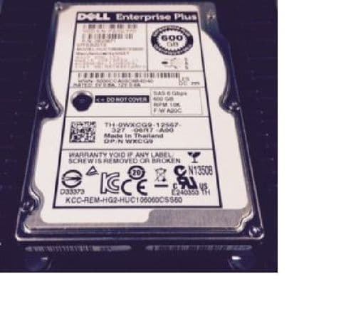 Dell EqualLogic 2.5" 600Gb 10k 6Gbps SAS Hard Drive WXCG9 0WXCG9